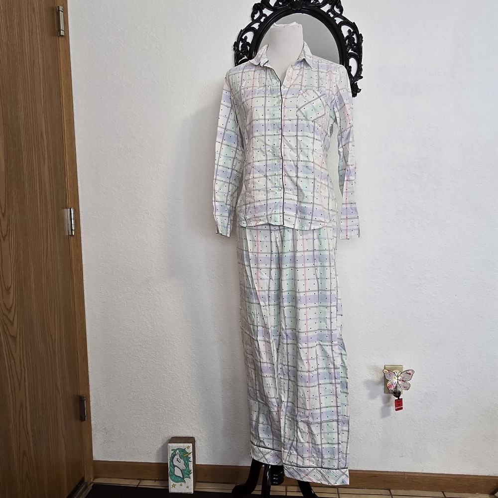 Victoria's Secret Pastel Plaid Pajama Set